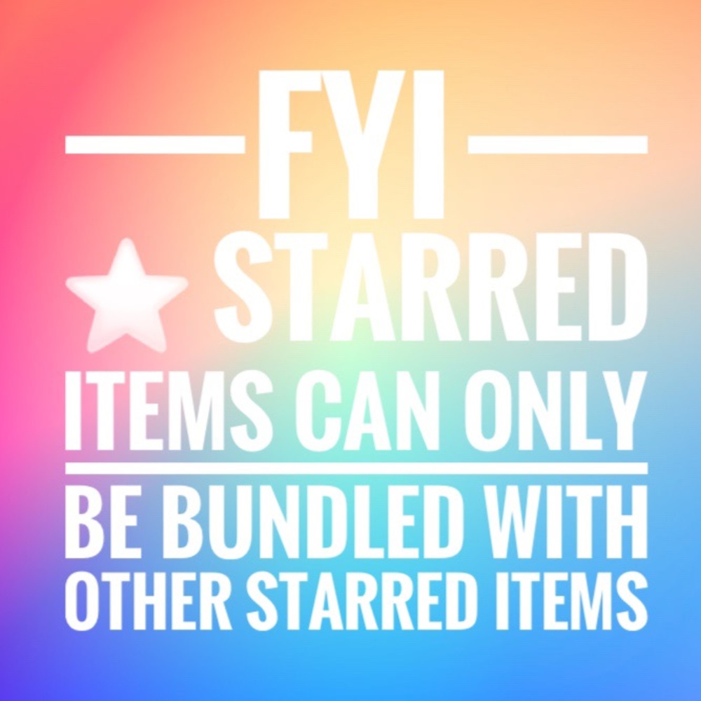 ⭐️ FYI on starred items and bundles